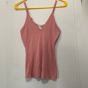 Bozzolo Dusty Pink Ribbed Tank top